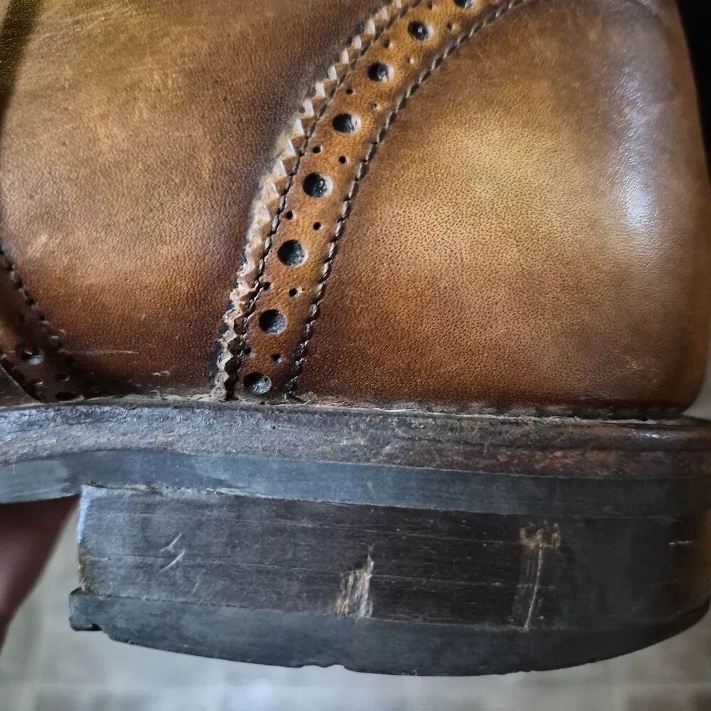 Thursday Boot Co. Men's Burnished Tan Leather Lace Up Boots Size 10